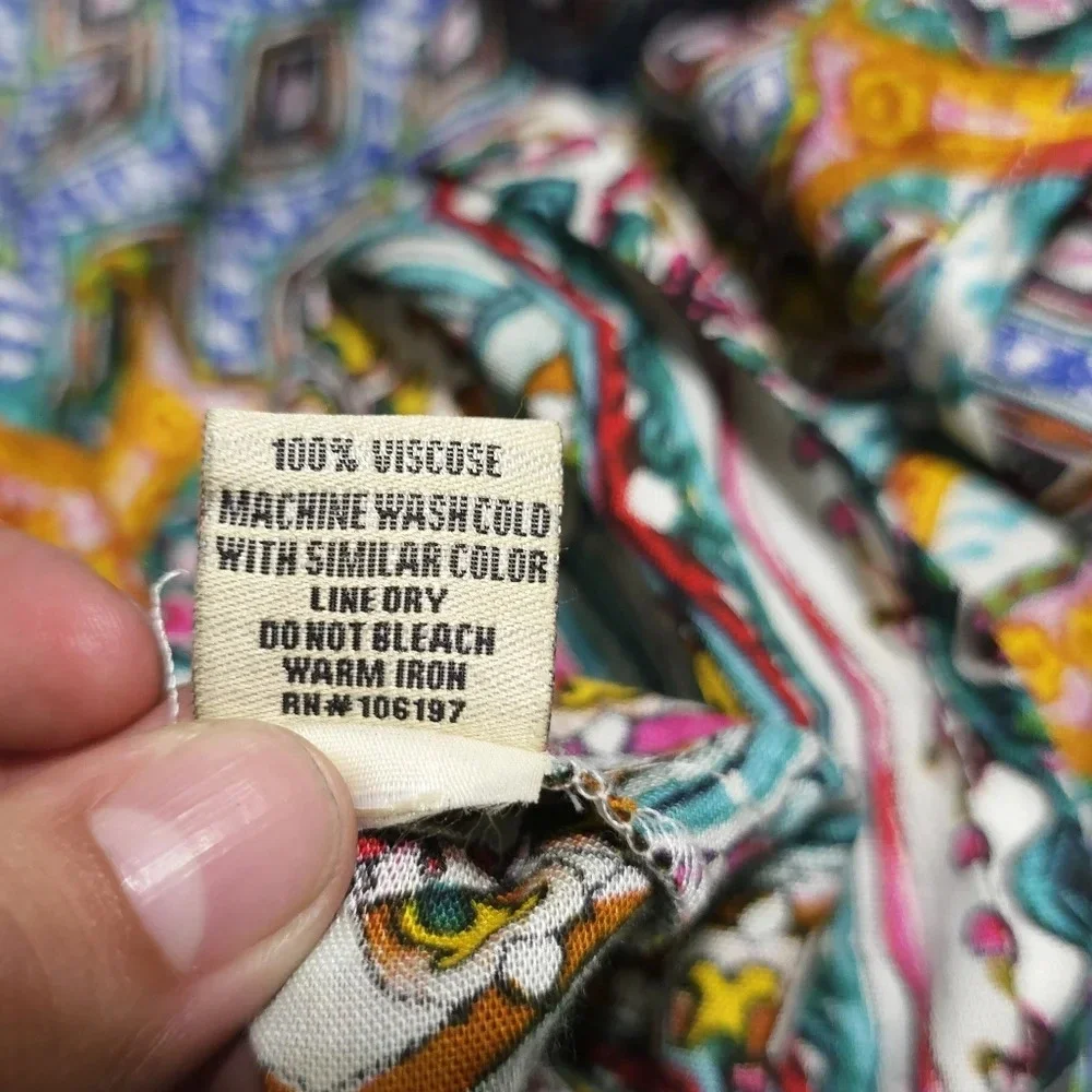 ✨️4/$20 Strappy Geometric Color Kaleidescope Romper, 100 Viscose, M - Picture 16 of 16